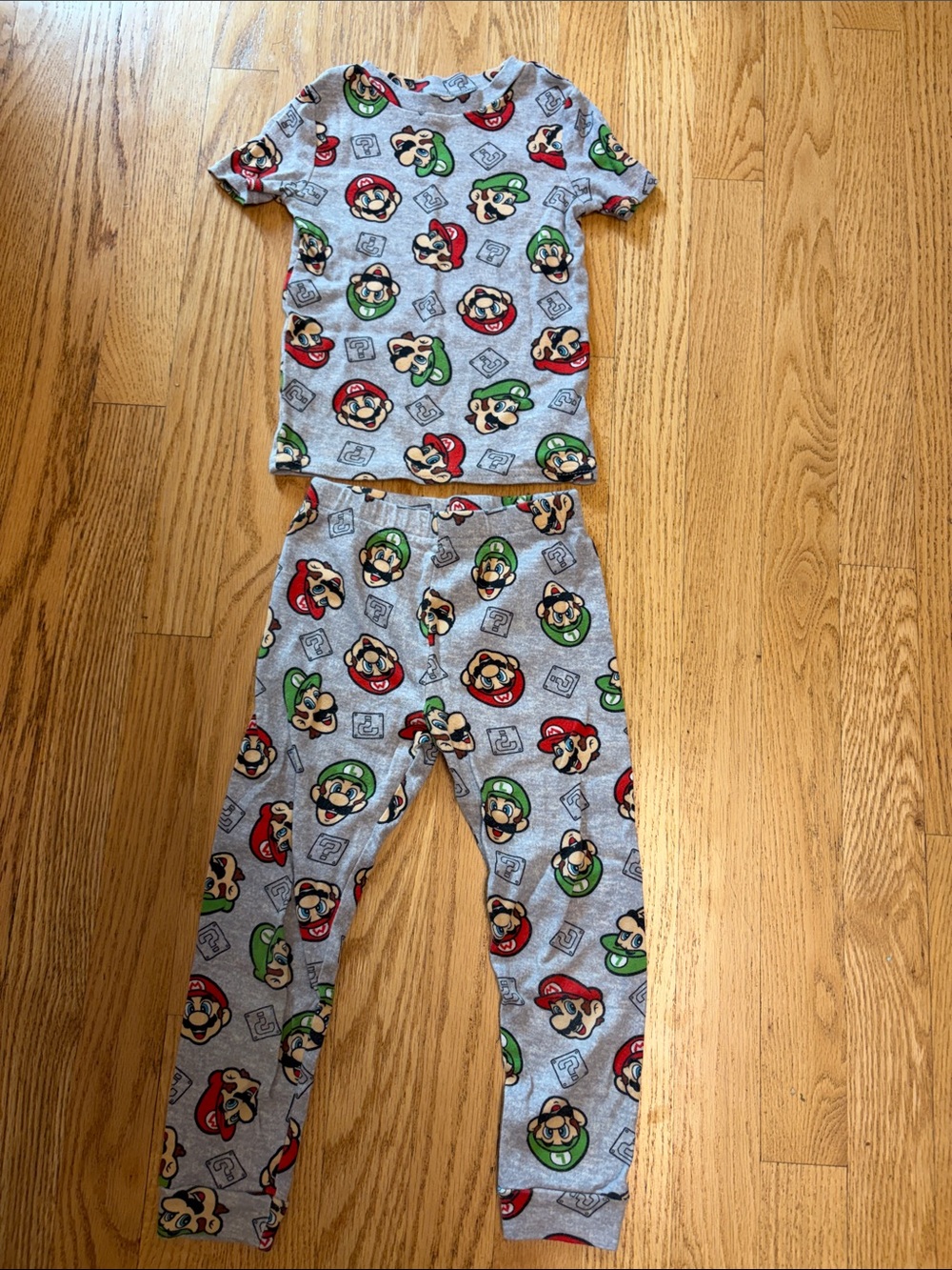 Kids Mario Brothers Character Pajama Set size 5T